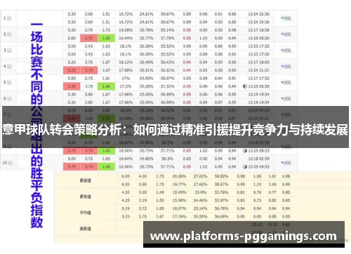 意甲球队转会策略分析：如何通过精准引援提升竞争力与持续发展